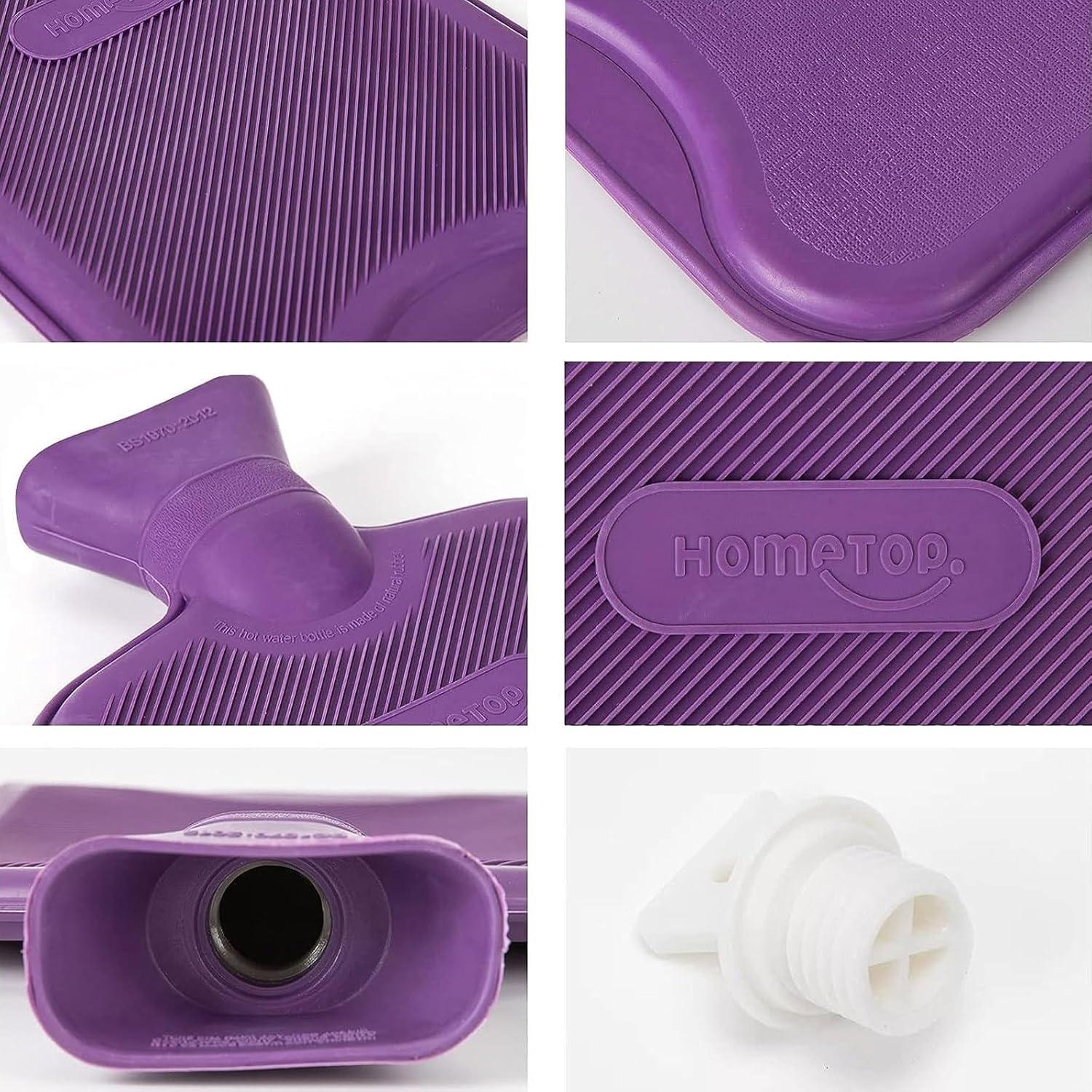 imageHomeTop Premium Classic Rubber Hot Water Bottle PurplePurple