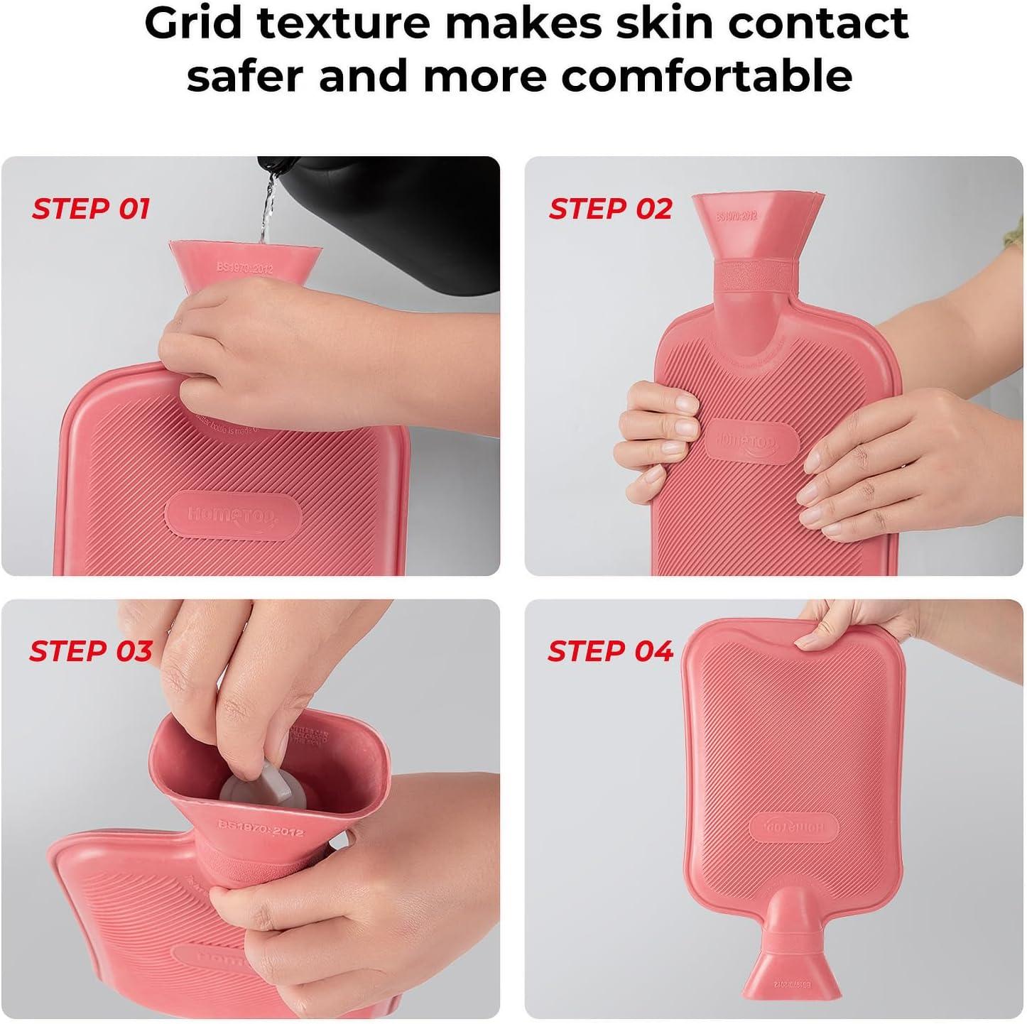 imageHomeTop Premium Classic Rubber Hot Water Bottle PurplePurple