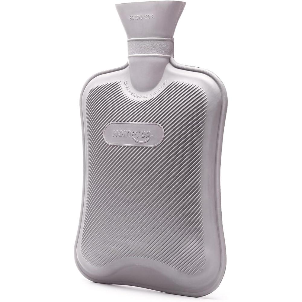 imageHomeTop Premium Classic Rubber Hot Water Bottle PurpleGray