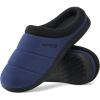 imageHomeTop Mens Quilted Slippers Cozy Soft NonSlip De Velvet Memory Foam House Shoes