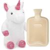 imageHomeTop Premium Classic Rubber Hot Water Bottle with Cute Unicorn Cover 2L White