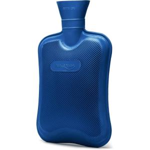 HomeTop Premium Classic Rubber Hot Water Bottle (Purple)(Navy Blue)
