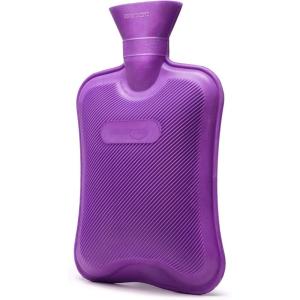 HomeTop Premium Classic Rubber Hot Water Bottle (Purple)(Purple)