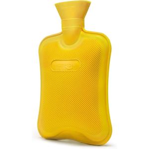 HomeTop Premium Classic Rubber Hot Water Bottle (Purple)(Yellow)